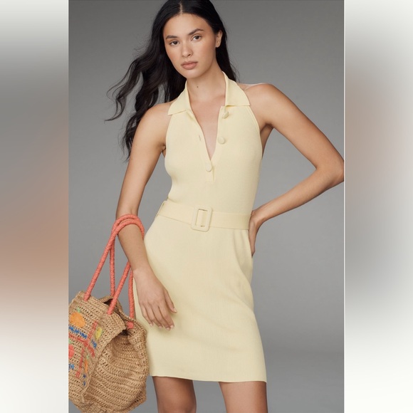 sandro knitted midi dress with straps Sandro Rib knitted Midi dress in green for women - Green